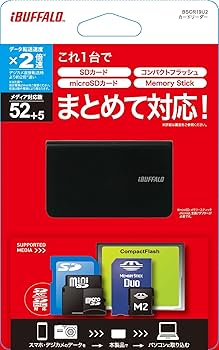 Amazon.co.jp: iBUFFALO 高速カードリーダー/ライター ブラック